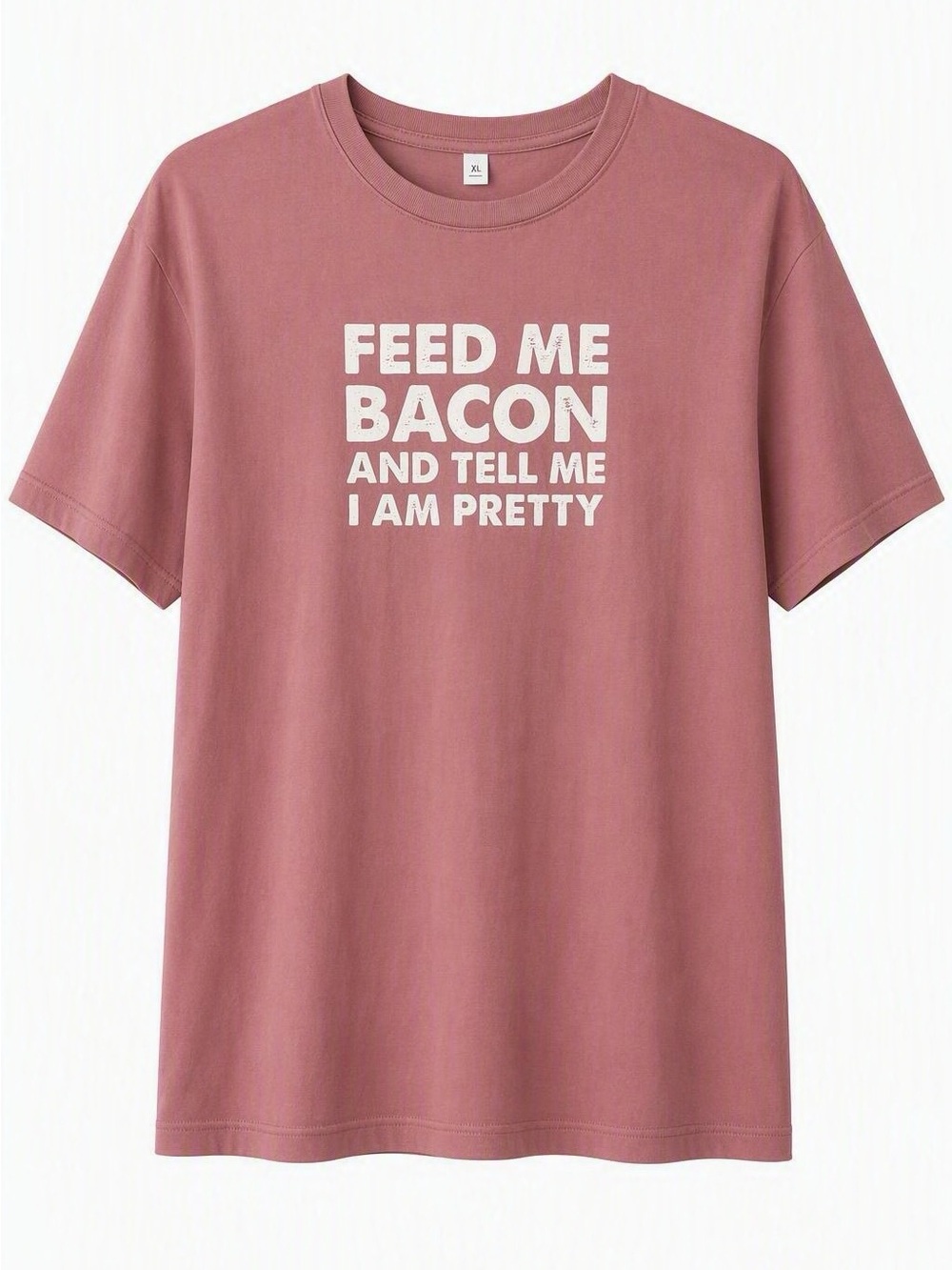 Alternative Dusty Peach Graphic Tee - White Text